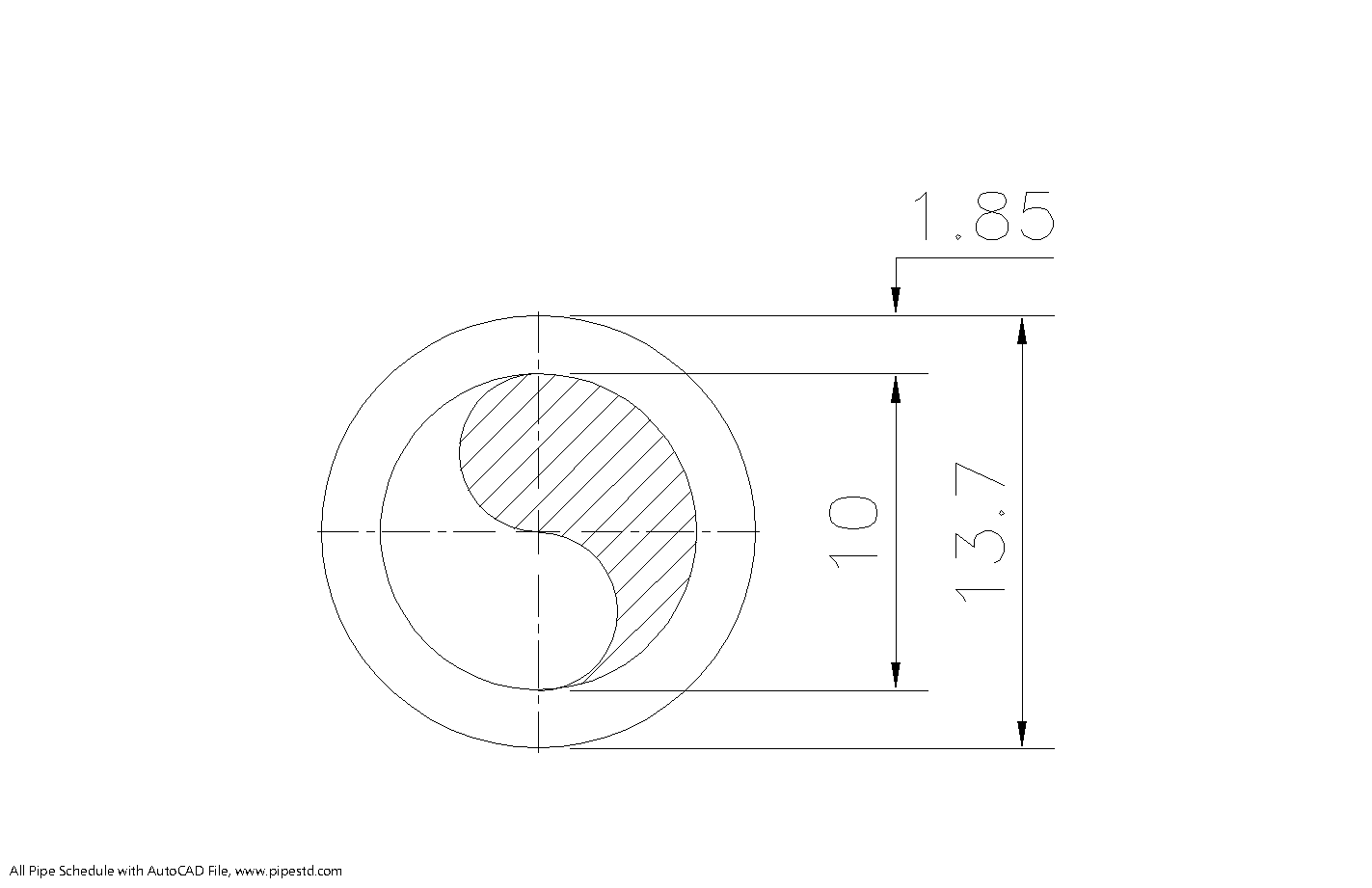 Schedule 30 Pipe 1/4 Inch (DN8) Dimensions, Weight & Thickness
