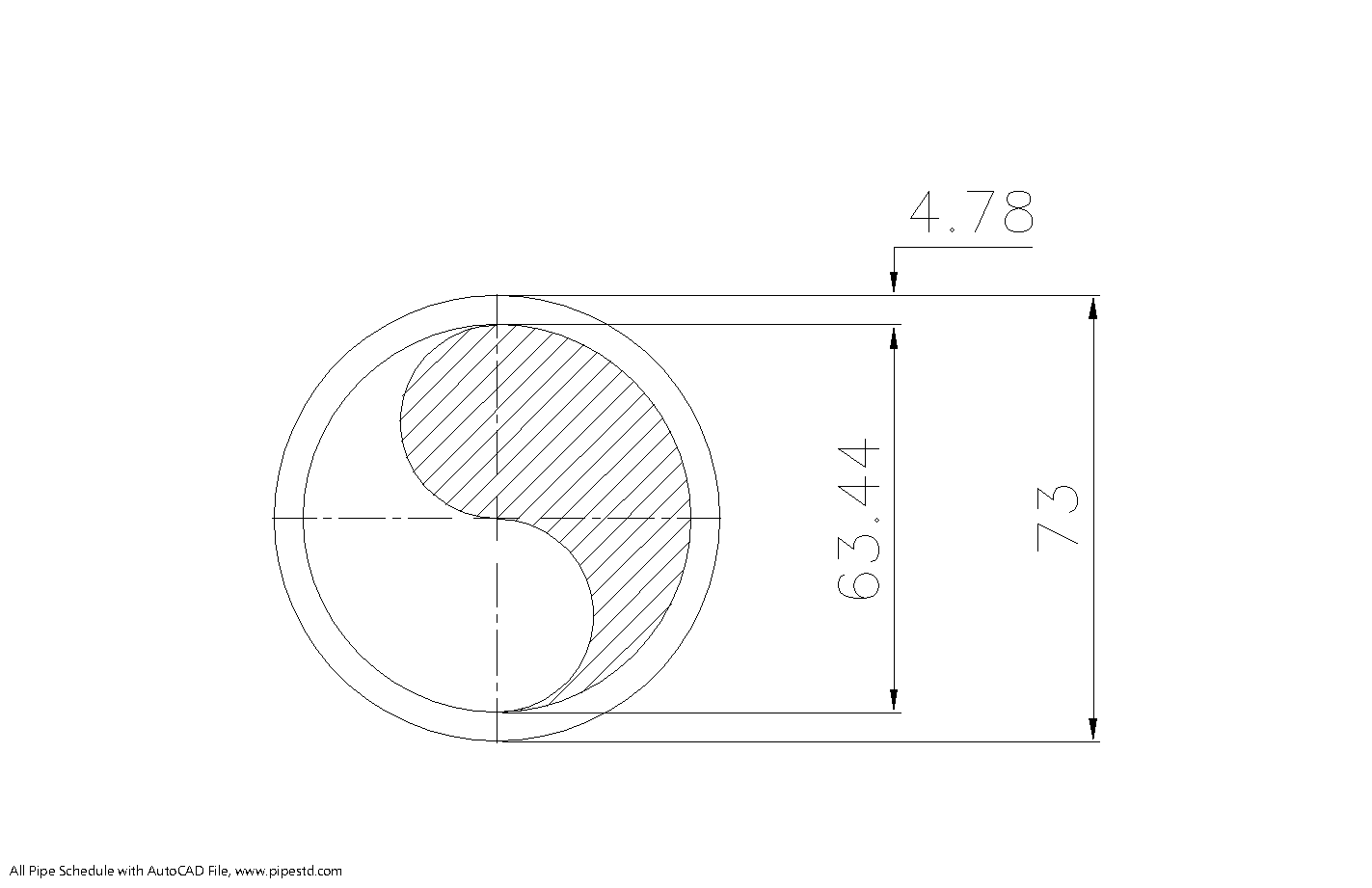 Schedule 30 Pipe 2 1/2 Inch DN65