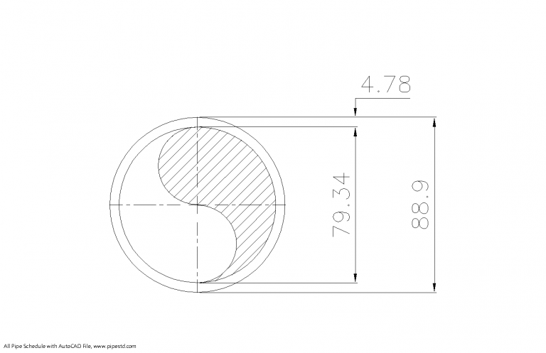 Schedule 30 Pipe 3 Inch (DN80) Dimensions, Weight & Thickness
