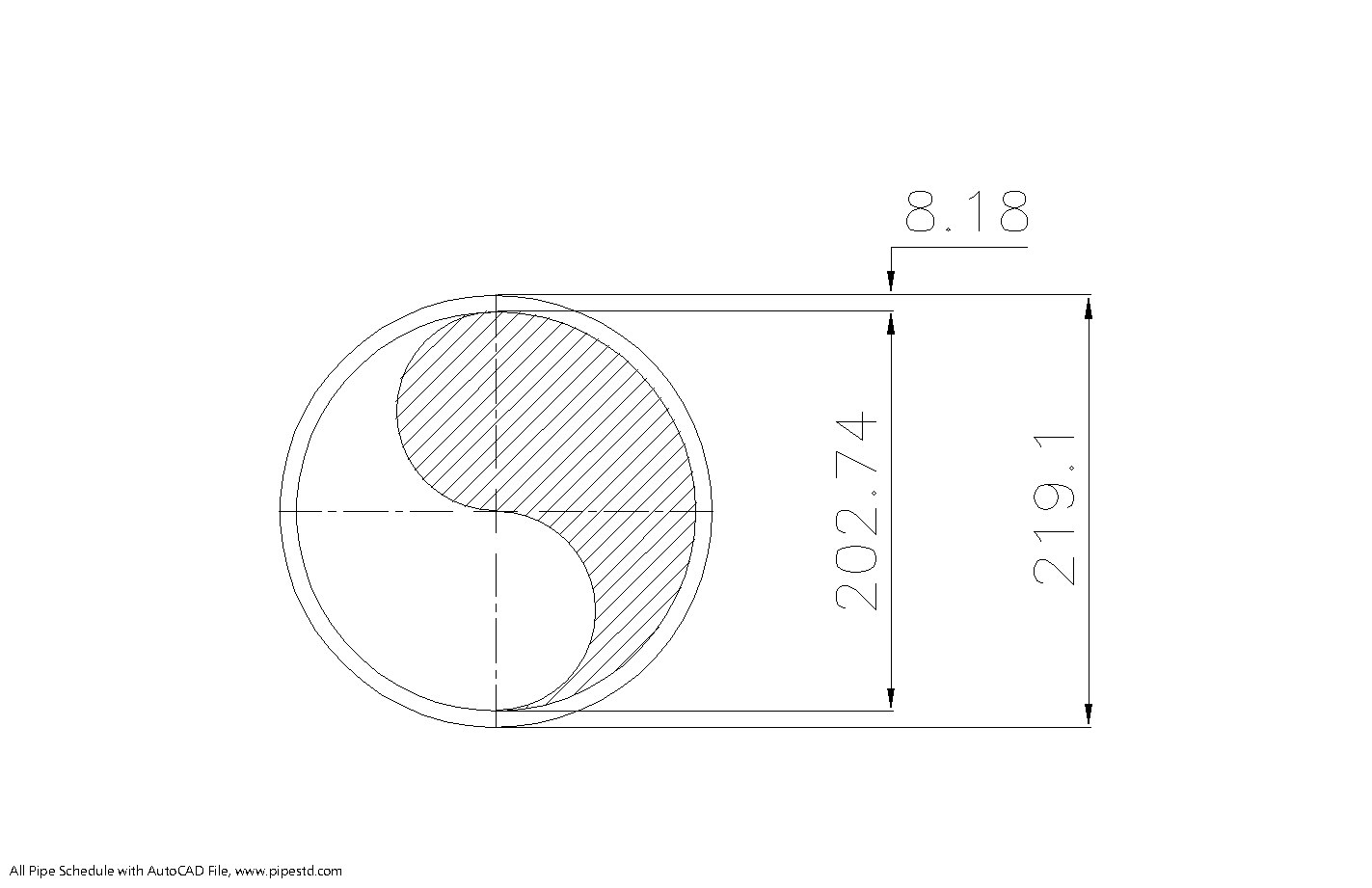 Schedule 40 Pipe 8 Inch DN200