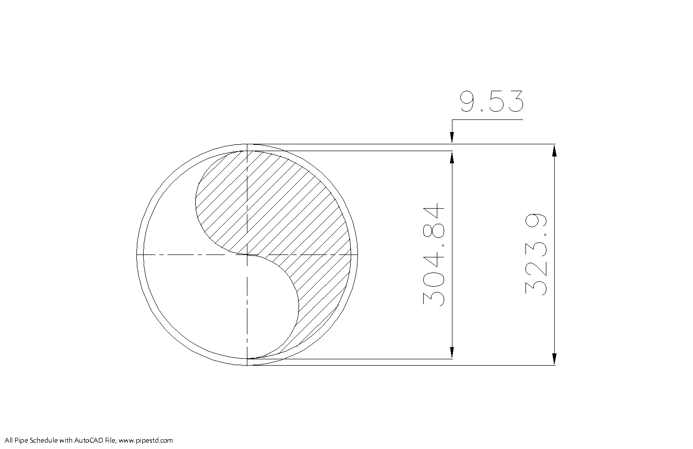 Schedule 40S Pipe 12 Inch DN300