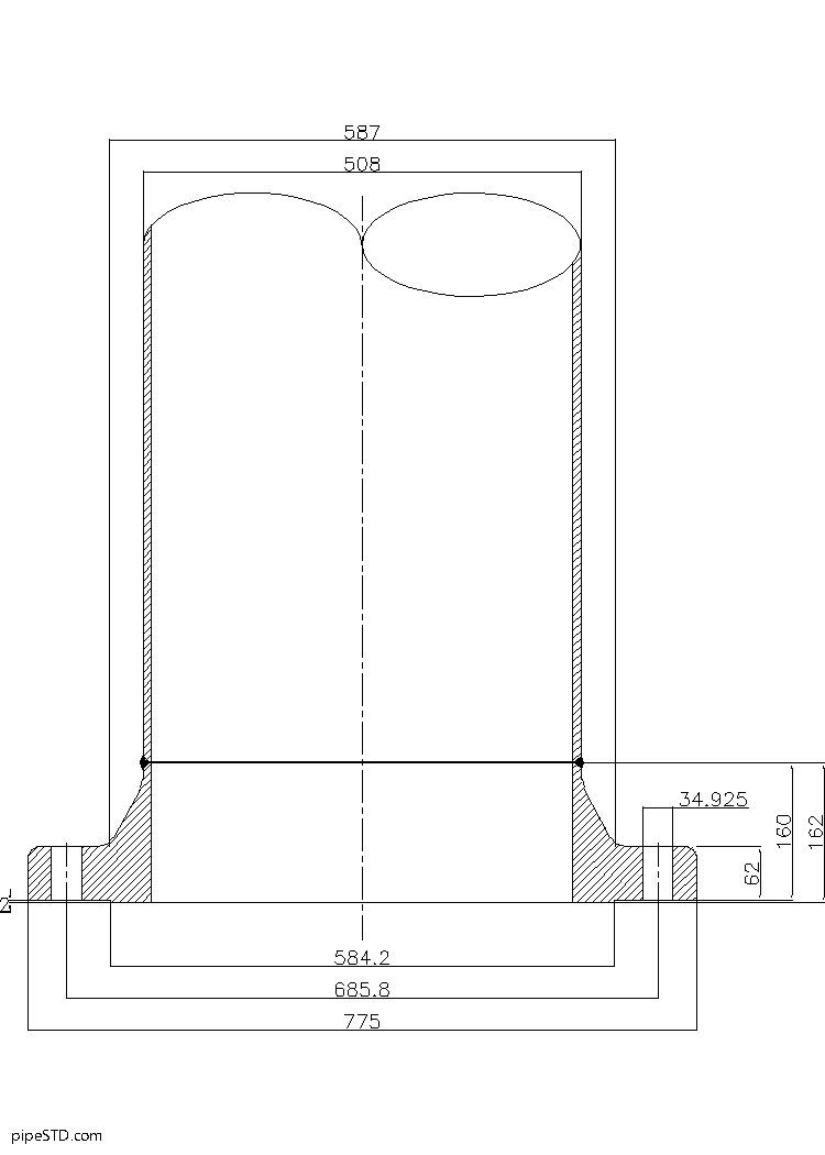 Welding Neck Flange Class 300 20 Inch