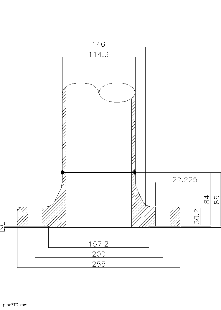 Welding Neck Flange Class 300 4 Inch