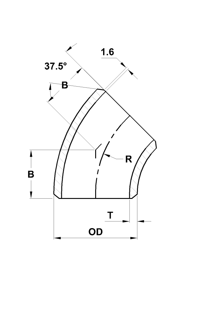 45 Degree Elbow Dimension Guide