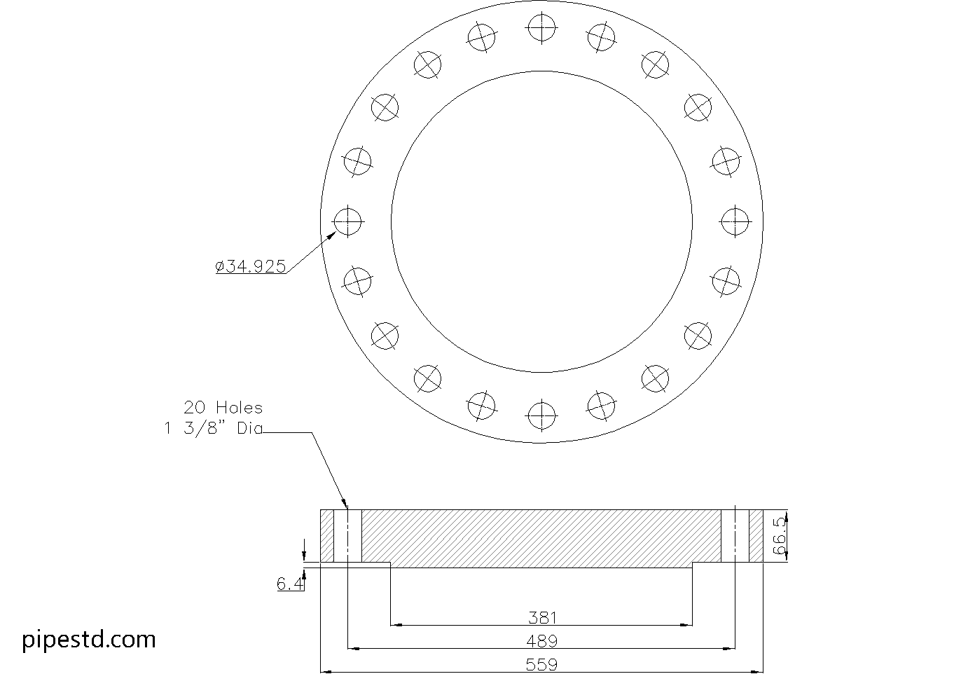 Blind Flange 12 Inch Class 600 Dimensions, Weight and Bolt Size