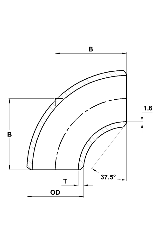 90 Degree Elbow Dimension Guide