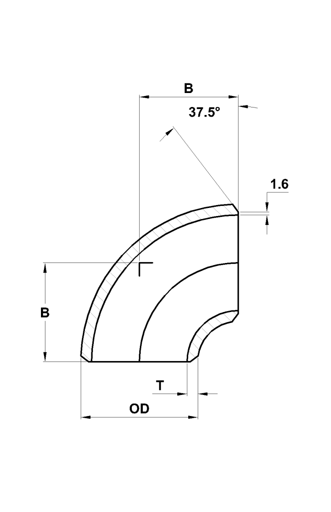 90 Degree Short Radius Elbow Guide