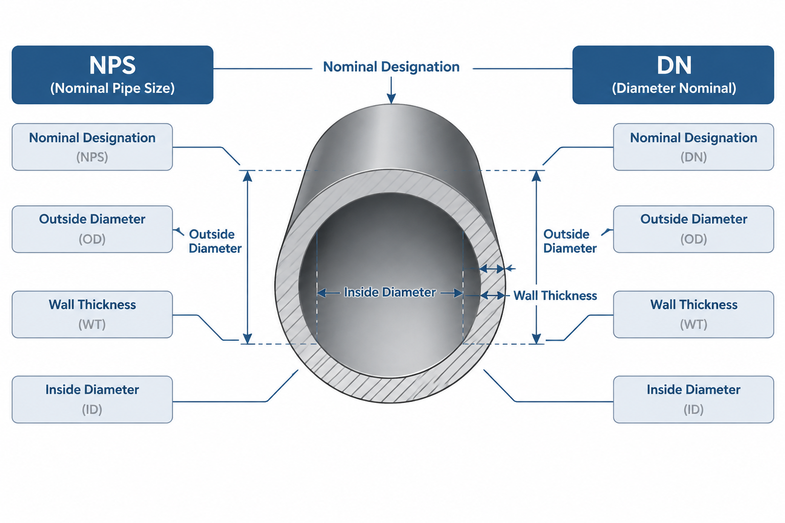 NPS vs. DN: Why Nominal Pipe Sizes Are Not Direct Unit Conversions