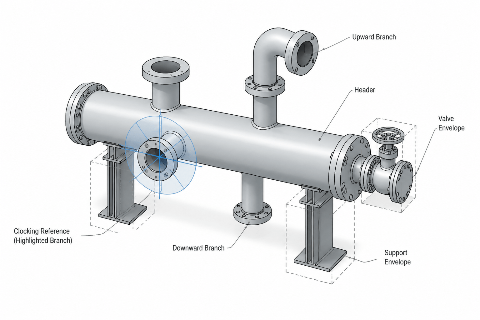 Piping Branch Orientation and Clocking in CAD: A Practical Detailing Guide