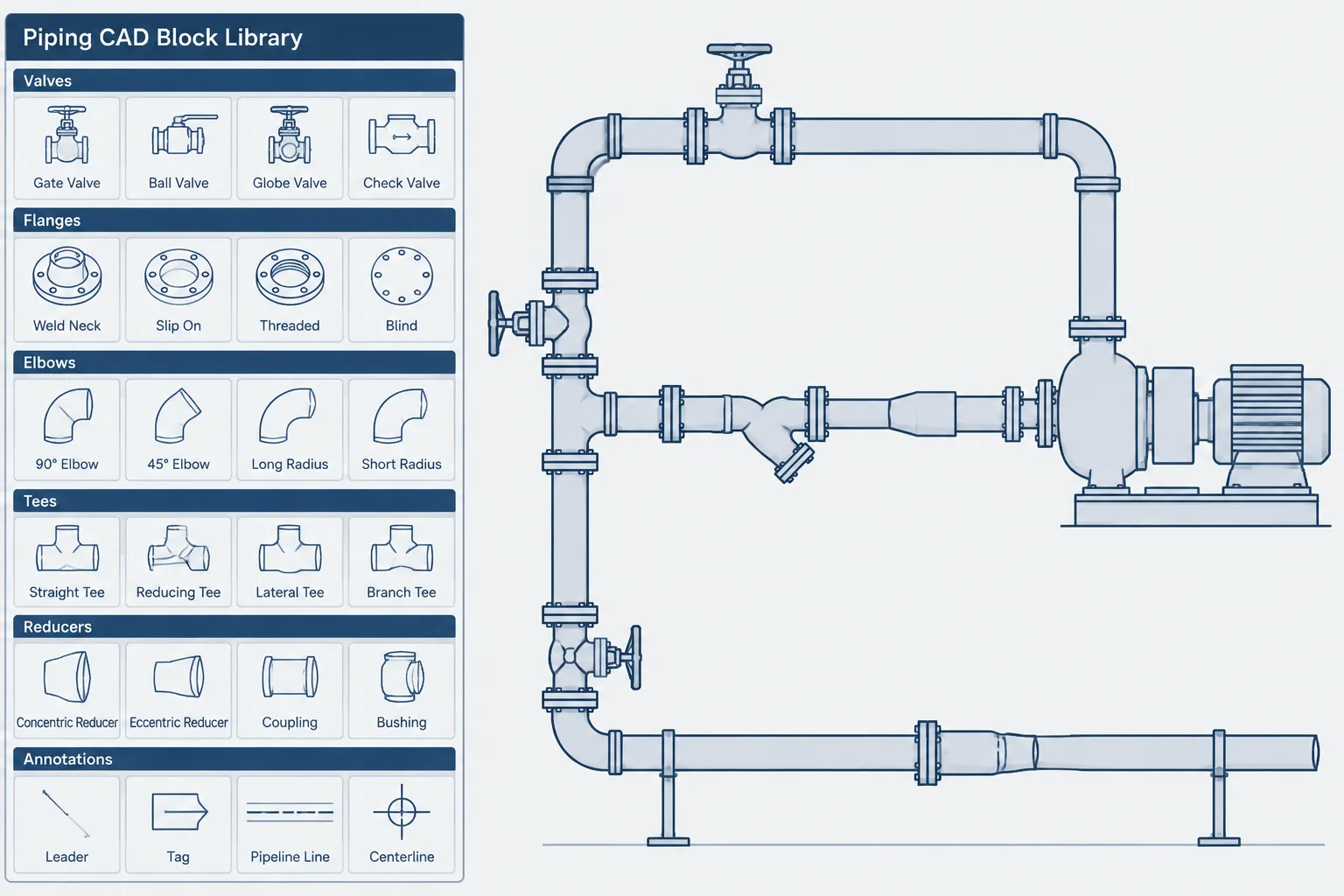 Piping CAD Block Library Management: A Practical Workflow for Reuse and Control