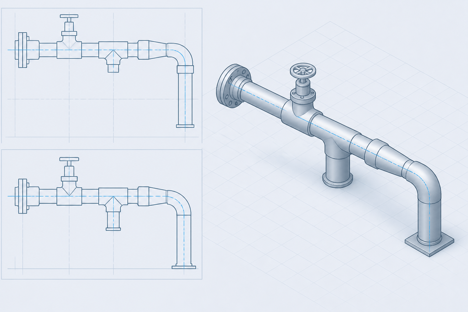 Piping CAD Centerline Modeling: A Practical Guide to Routing, Fittings, and Dimensions