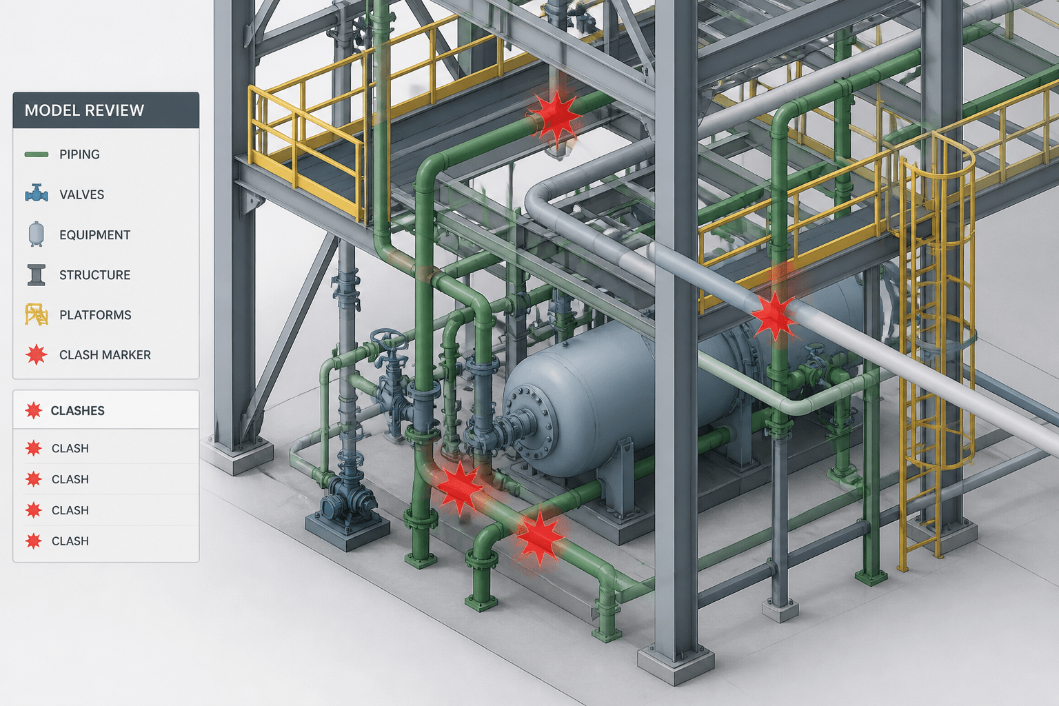 Piping CAD Clash Detection: A Practical Workflow for Finding and Resolving Model Conflicts