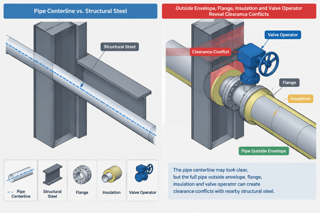 Piping CAD Model Levels of Detail: Matching Geometry to Design Purpose piping engineering illustration
