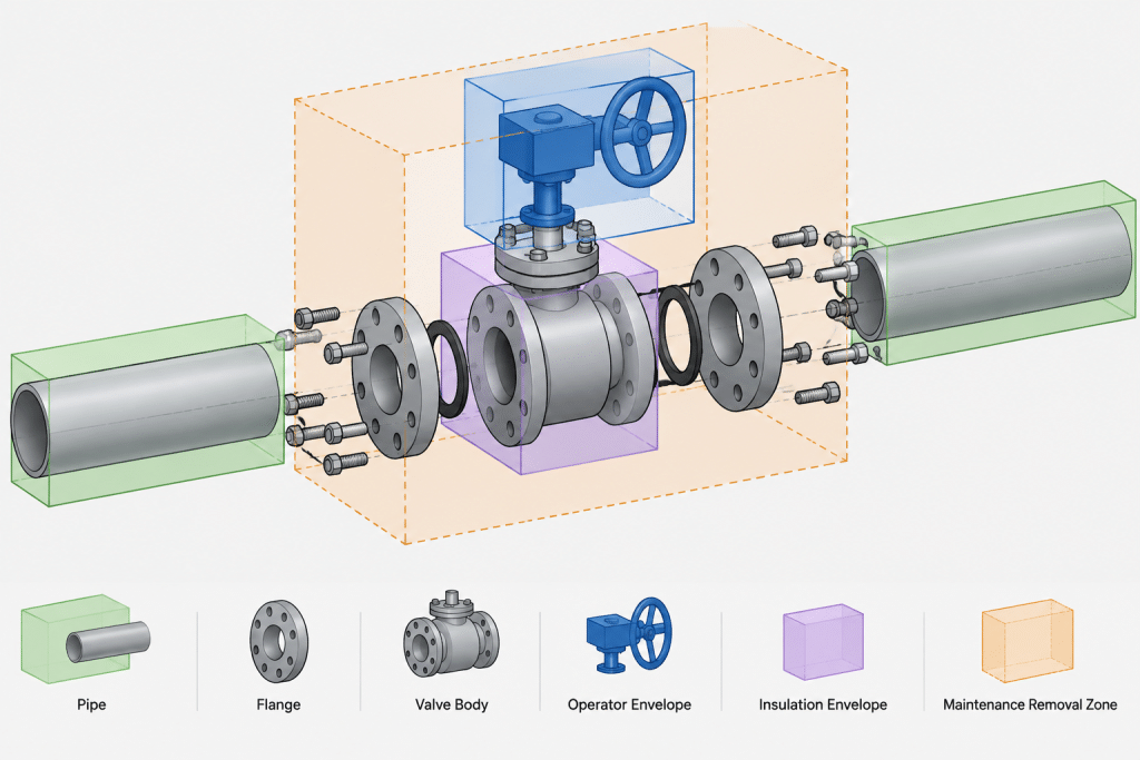 Piping CAD Model Levels of Detail: Matching Geometry to Design Purpose piping engineering illustration