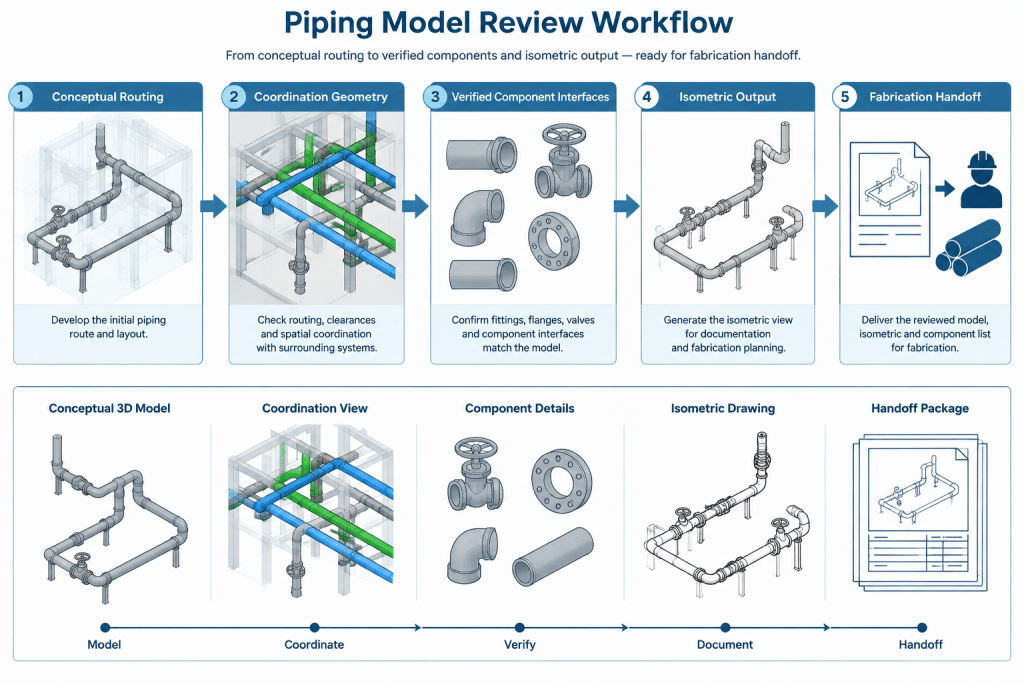 Piping CAD Model Levels of Detail: Matching Geometry to Design Purpose piping engineering illustration