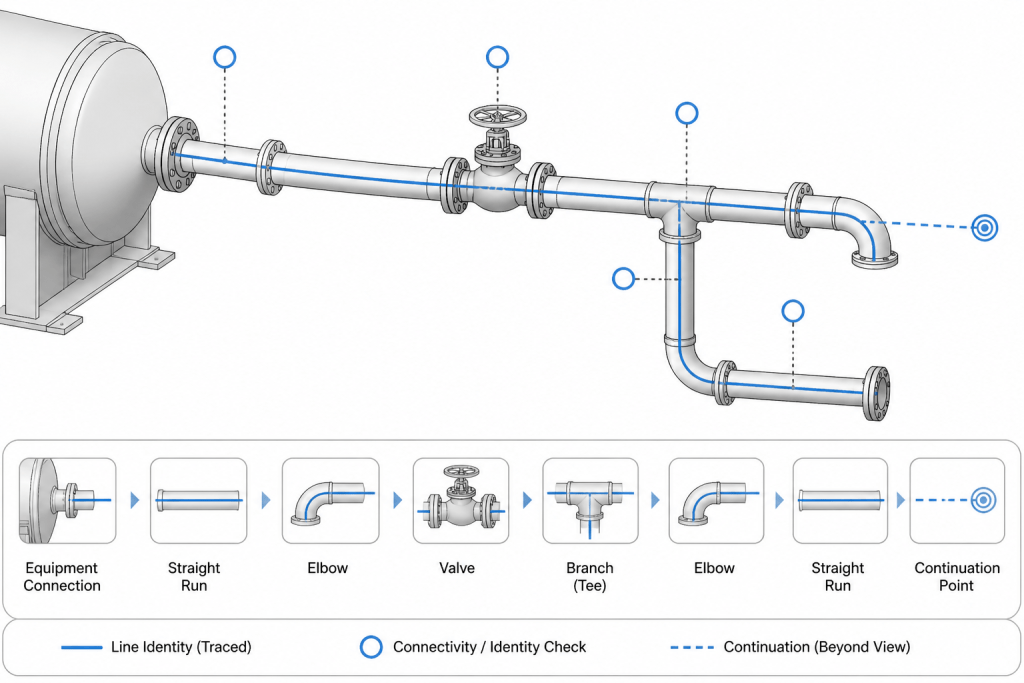Piping CAD Model QA: How to Reconcile Geometry, Tags, and Bills of Material engineering illustration