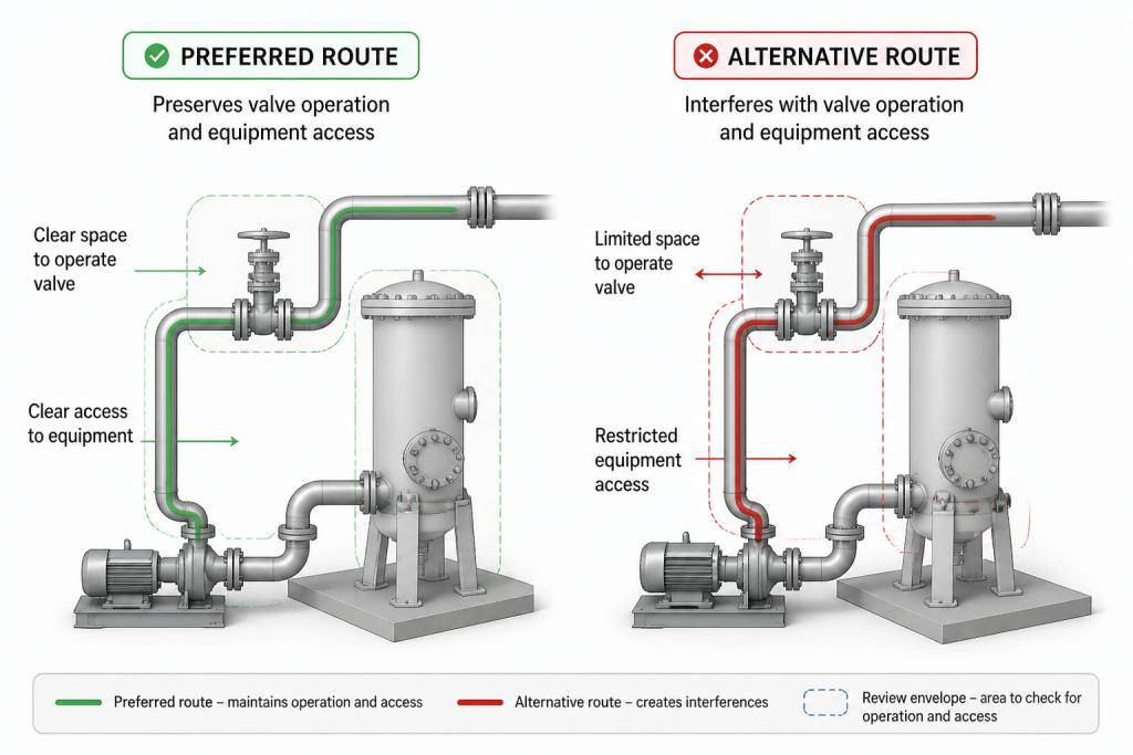 Piping Design Intent in CAD: How to Document Function Beyond Geometry engineering illustration