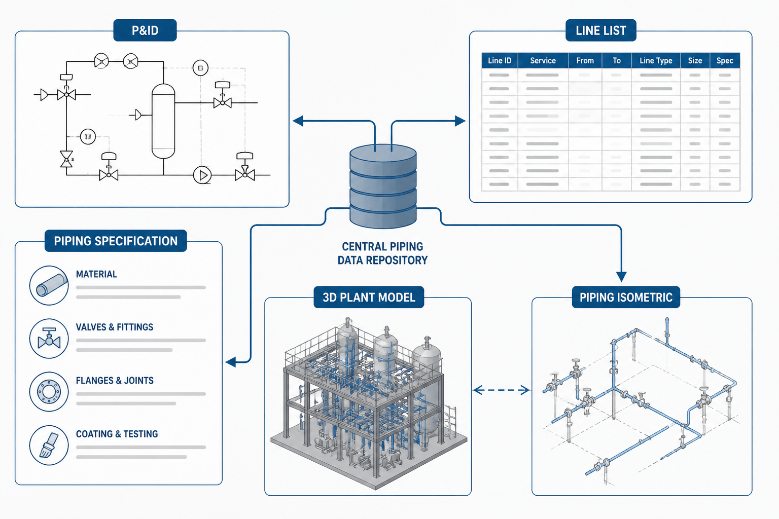 Piping Document Handoffs: How P&IDs, Line Lists, Isometrics, and CAD Models Work Together