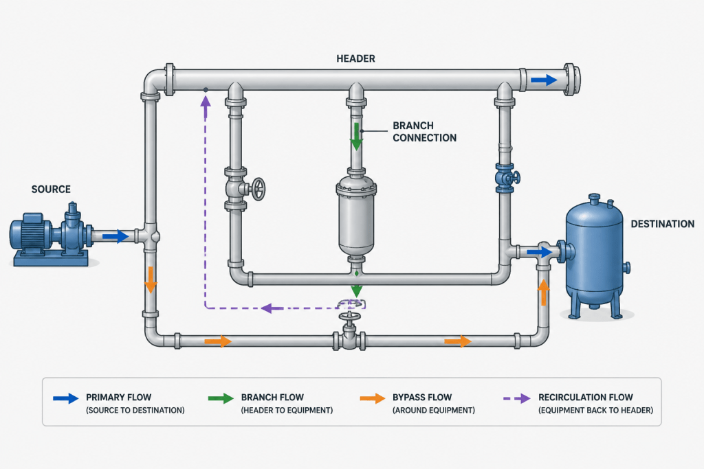 Piping Flow Direction Arrows in CAD: A Practical Drafting and Review Guide engineering illustration