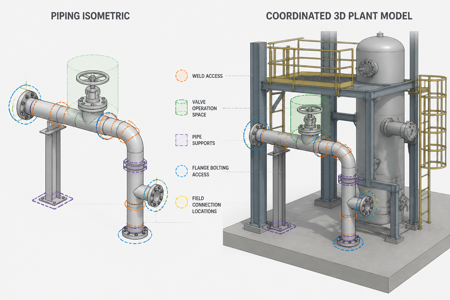 Piping Isometric Constructability Review: A Practical CAD Checklist engineering illustration