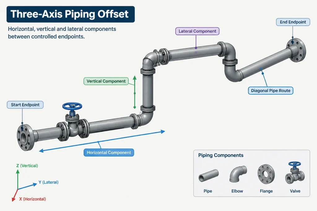 Piping Isometric Dimensioning: What to Control and What to Leave Derived piping engineering illustration