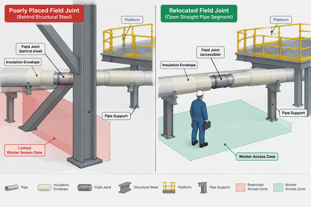 Piping Spool Breaks in CAD: Planning Fabrication, Transport, and Field Assembly engineering illustration