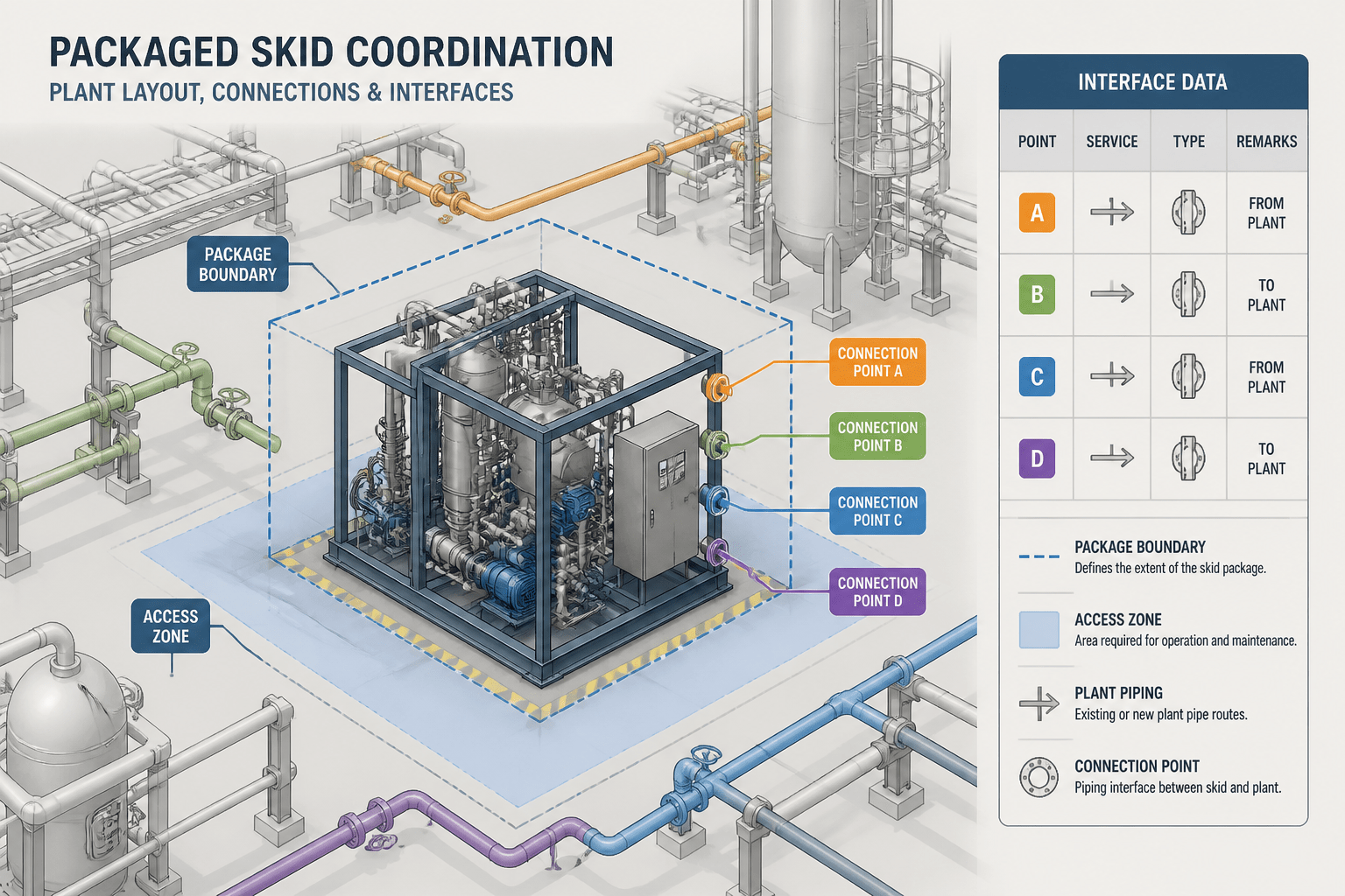 Piping Vendor Package Interfaces in CAD: How to Show Boundaries, Nozzles, and Data Ownership