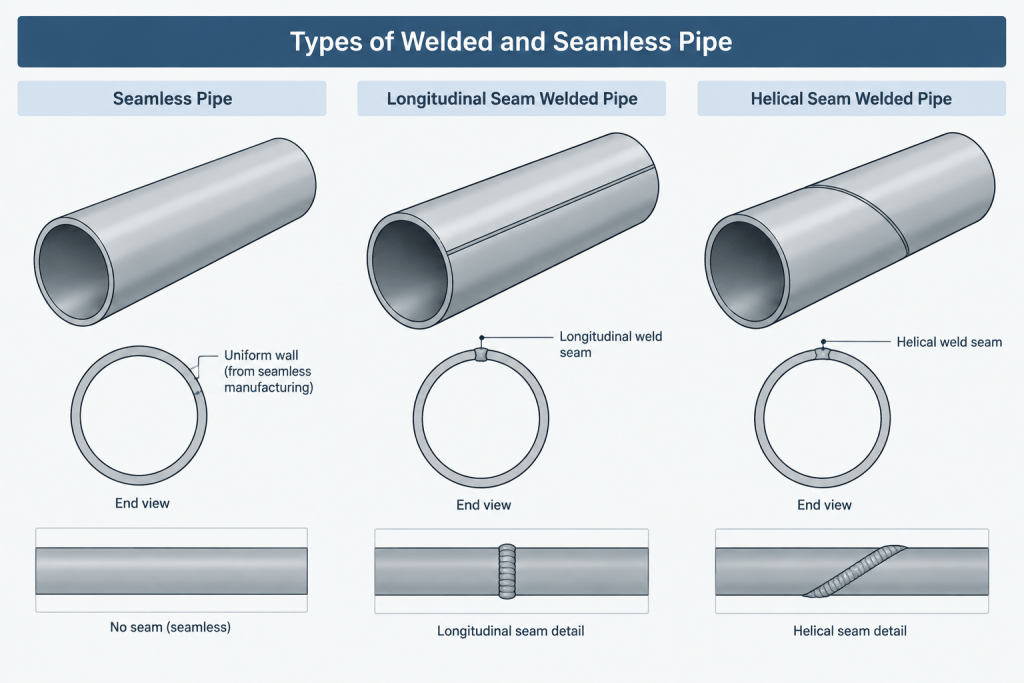 Seamless vs. Welded Pipe in CAD and Piping Documentation piping engineering illustration