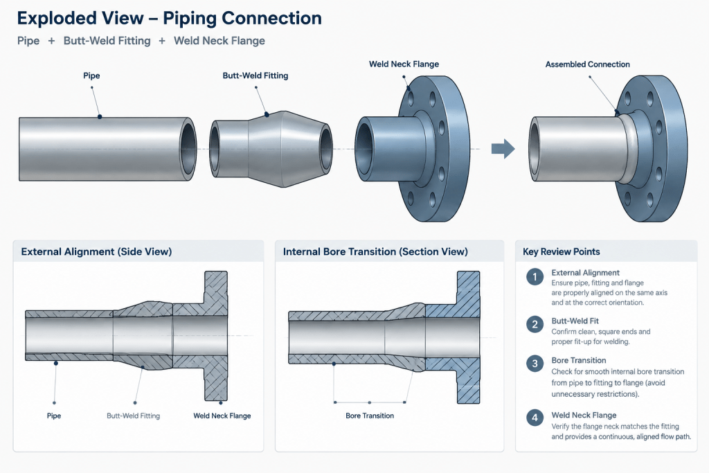 Why Pipe Outside Diameter Usually Stays the Same When Schedule Changes piping engineering illustration