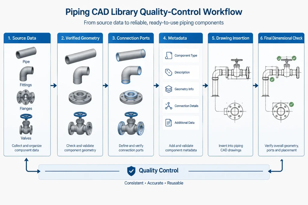 Why Scaling a Piping CAD Block Does Not Create a New Pipe Size piping engineering illustration