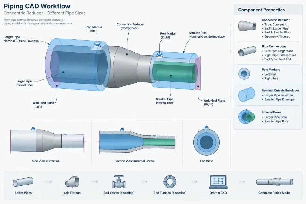 Do Pipe Fittings Have a Schedule? Matching Fitting Wall Thickness to Pipe piping engineering illustration