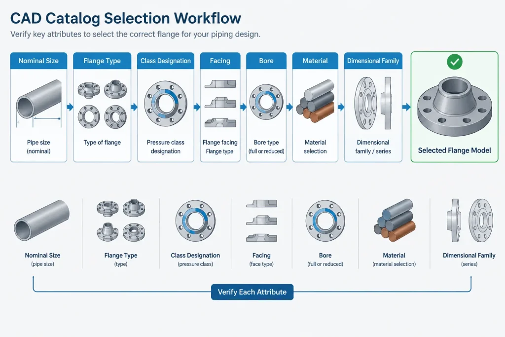 Flange Size vs. Pipe Size: Nominal Size, Bore, Outside Diameter, and Bolt Pattern Explained piping engineering illustration
