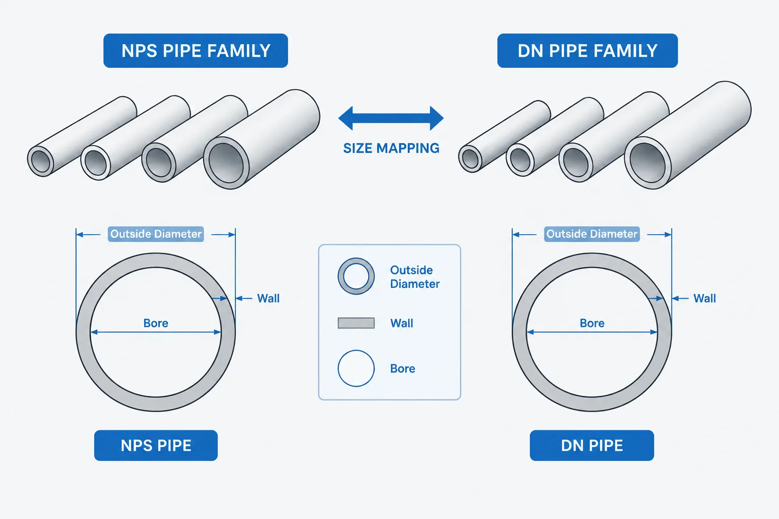 NPS to DN Conversion Is a Mapping, Not a Measurement