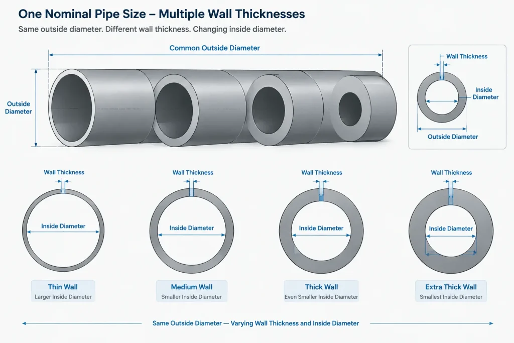 NPS to DN Conversion Is a Mapping, Not a Measurement piping engineering illustration
