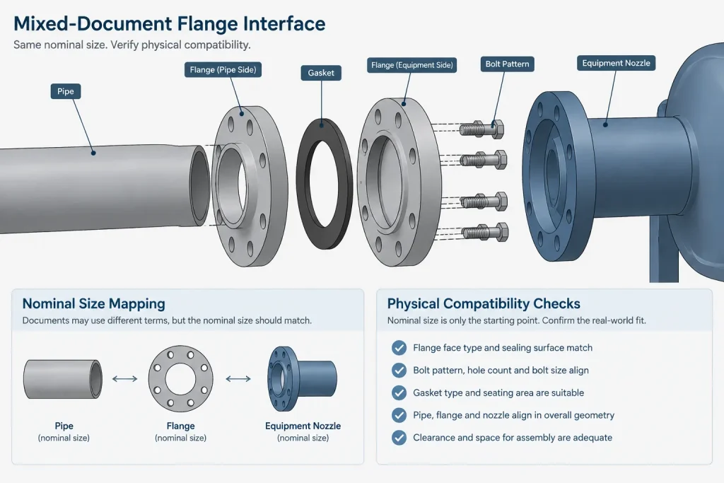NPS to DN Conversion Is a Mapping, Not a Measurement piping engineering illustration