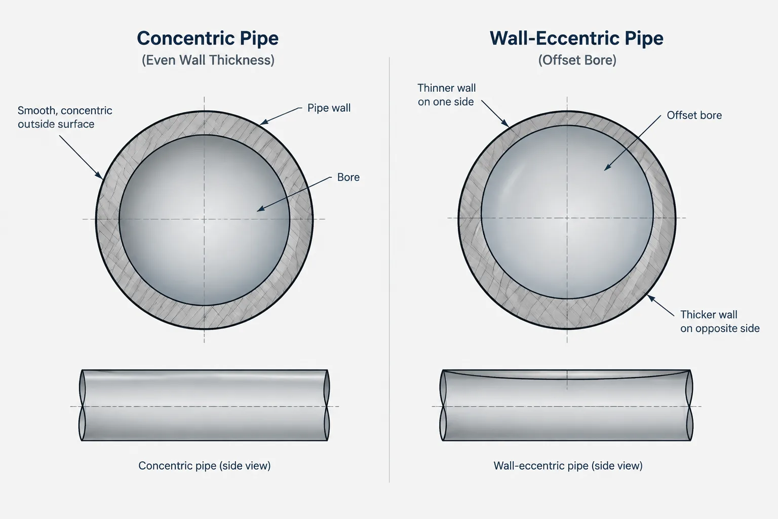 Pipe Wall Eccentricity and Concentricity: Why the Bore May Not Match the OD Centerline
