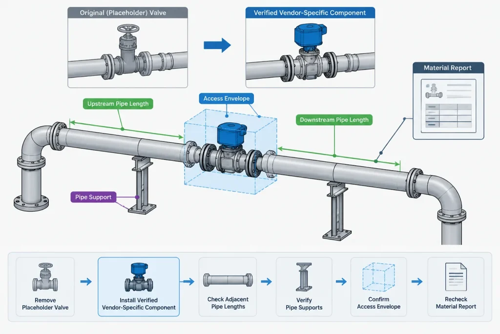 Piping CAD Catalogs vs. Project Specifications: Geometry, Selection Rules, and Data Control piping engineering illustration