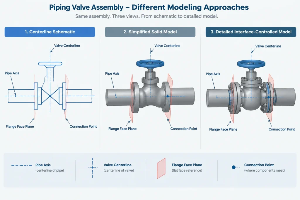 Piping CAD Level of Detail: Centerlines, Space Claims, and Fabrication Geometry piping engineering illustration