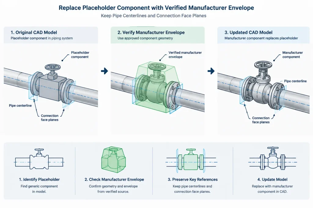 Piping CAD Level of Detail: Centerlines, Space Claims, and Fabrication Geometry piping engineering illustration