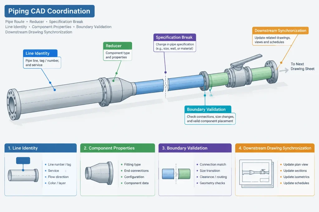 Piping Line List vs. P&ID, CAD Model, and Isometric: A Practical Data-Control Guide piping engineering illustration