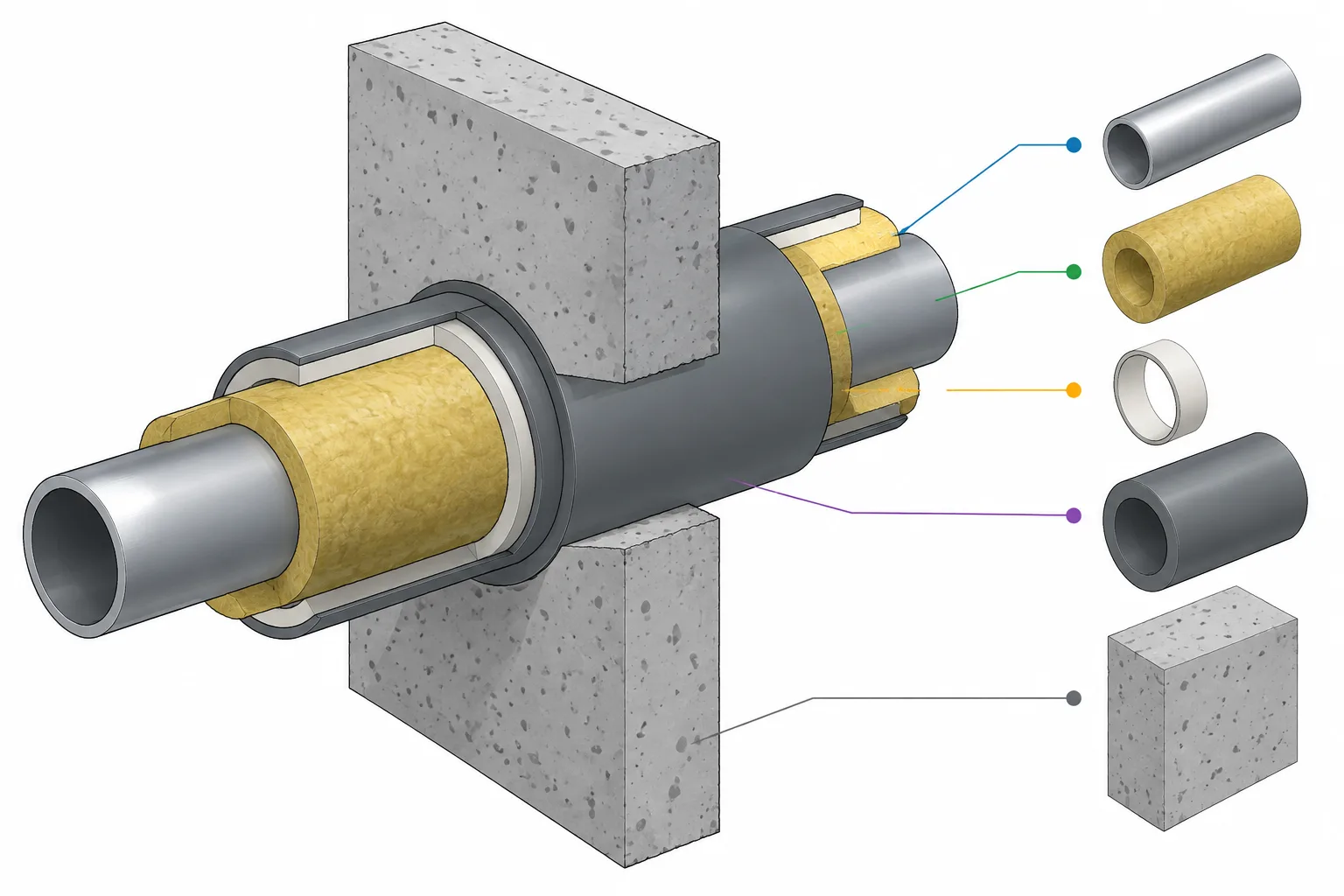 Piping Penetrations in CAD: Sleeves, Openings, Seals, and Coordination