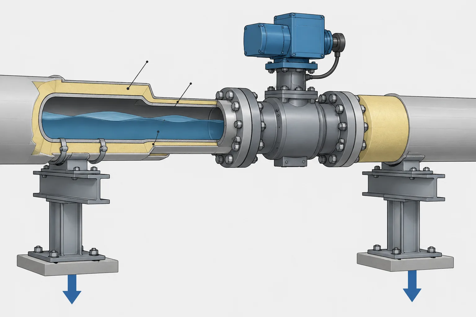 Piping Weight in CAD: Empty, Operating, Test, and Insulated Load Cases