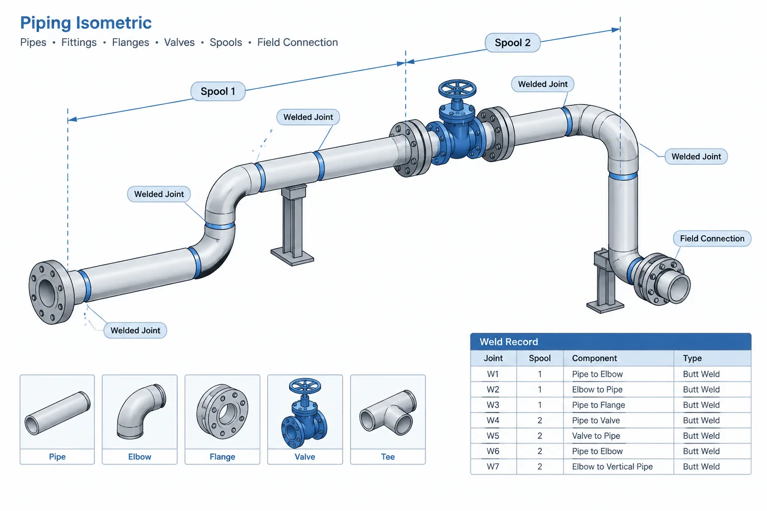 Piping Weld Maps in CAD: Joint Numbering, Traceability, and Drawing Coordination