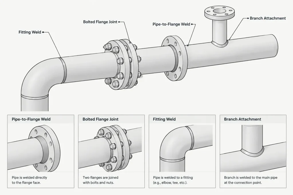 Piping Weld Maps in CAD: Joint Numbering, Traceability, and Drawing Coordination piping engineering illustration
