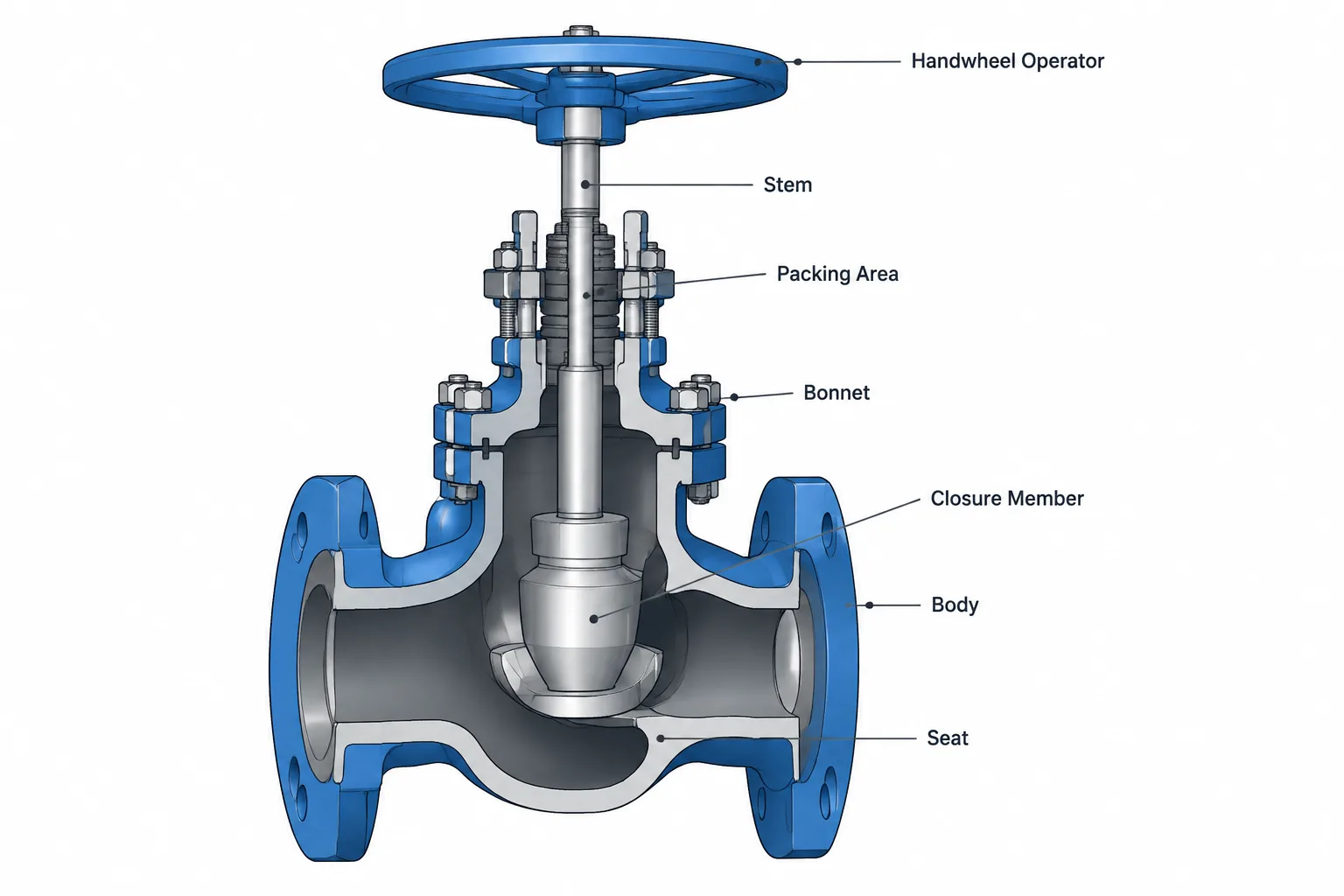 Valve Body, Bonnet, and Trim: What the Terms Mean in Piping Documentation and CAD