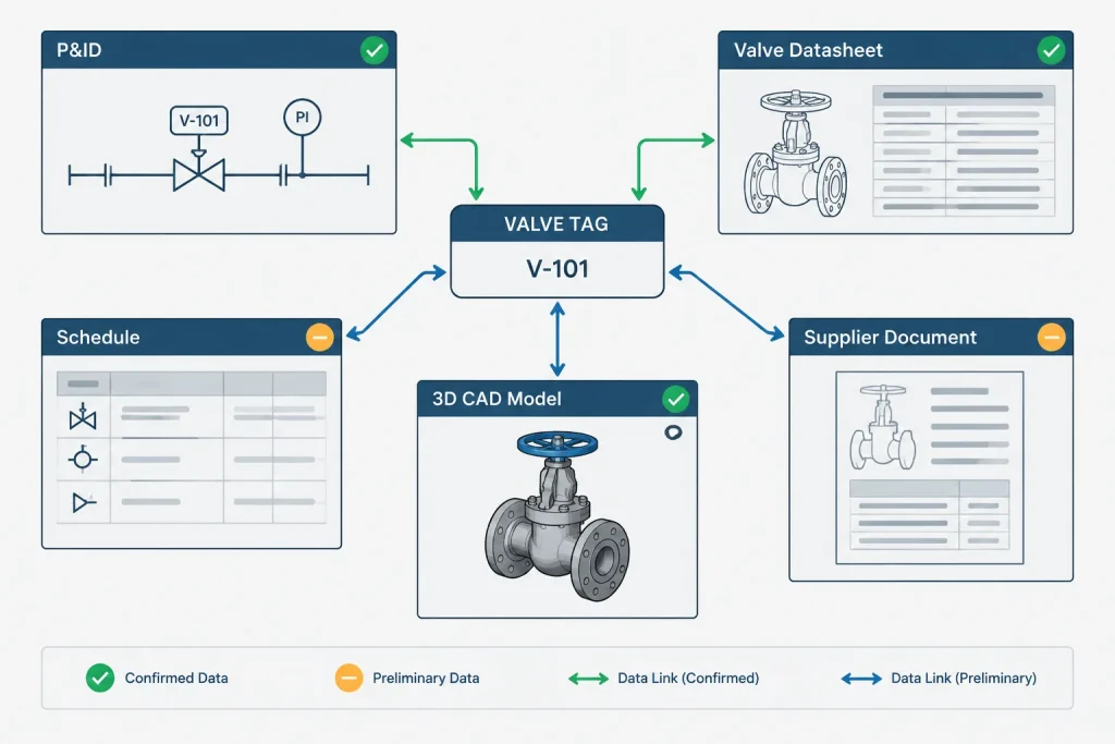 Valve Cv in Piping Documentation: Flow Coefficient, Valve Size, and CAD Data piping engineering illustration