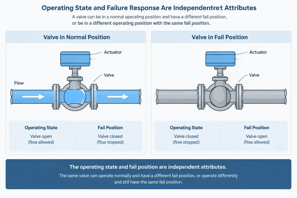 Valve Normal Position vs. Fail Position: How to Read and Document Operating States piping engineering illustration