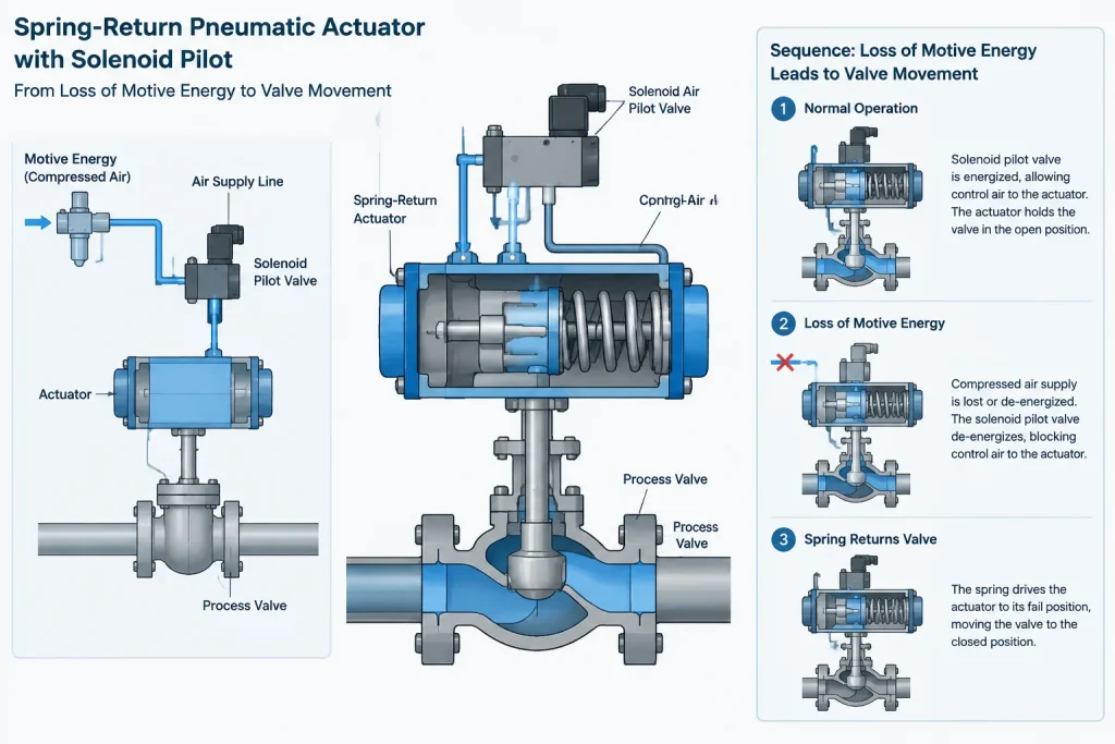 Valve Normal Position vs. Fail Position: How to Read and Document Operating States piping engineering illustration