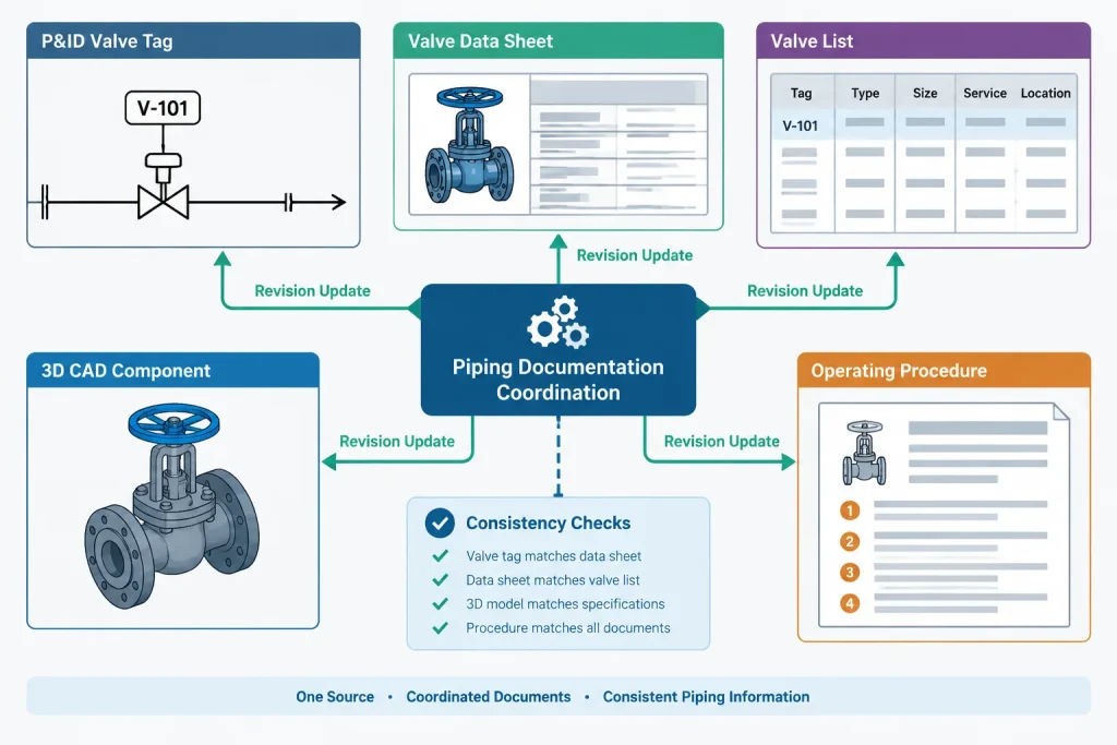 Valve Normal Position vs. Fail Position: How to Read and Document Operating States piping engineering illustration