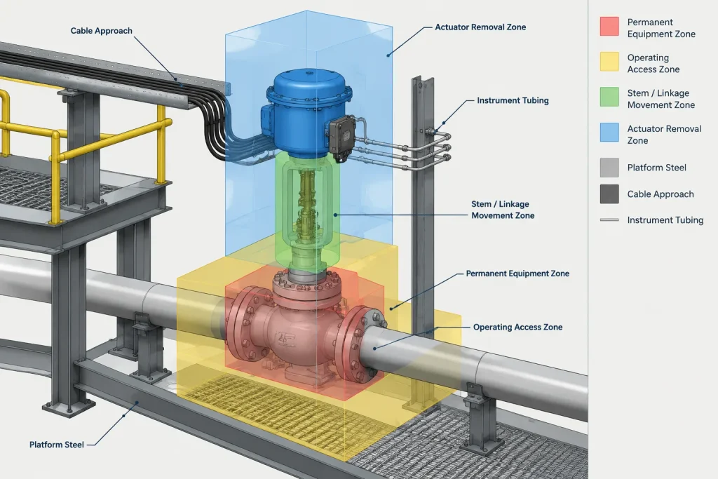 Valve Operator Types in Piping CAD: Handwheels, Gearboxes, Actuators, and Chainwheels piping engineering illustration